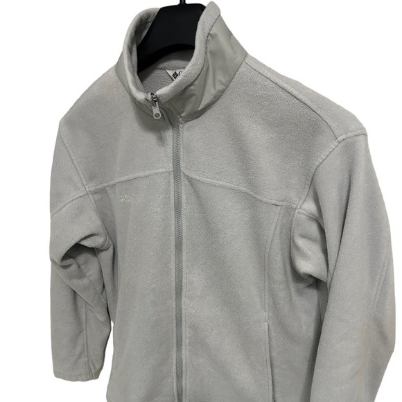 Columbia Interchange Fleece Jacket Womens Size XL White Full Zip Sweatshirt - Picture 2 of 6